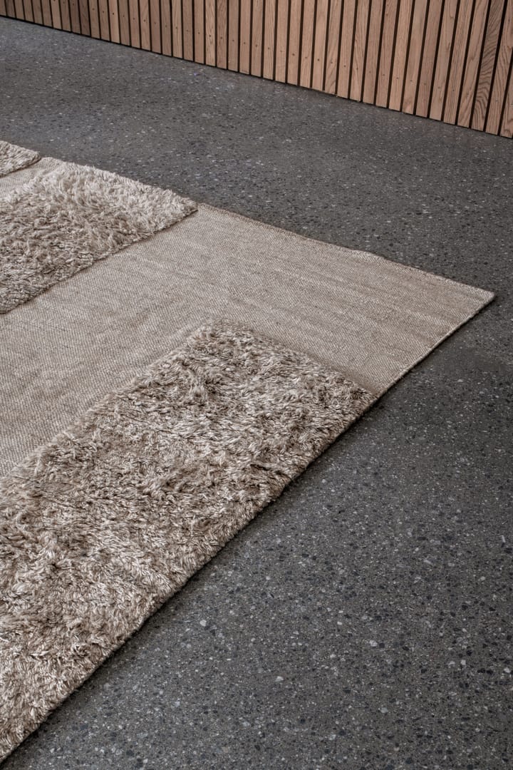 Punja Bricks wool carpet, Sand Melange. 180x270 cm Layered