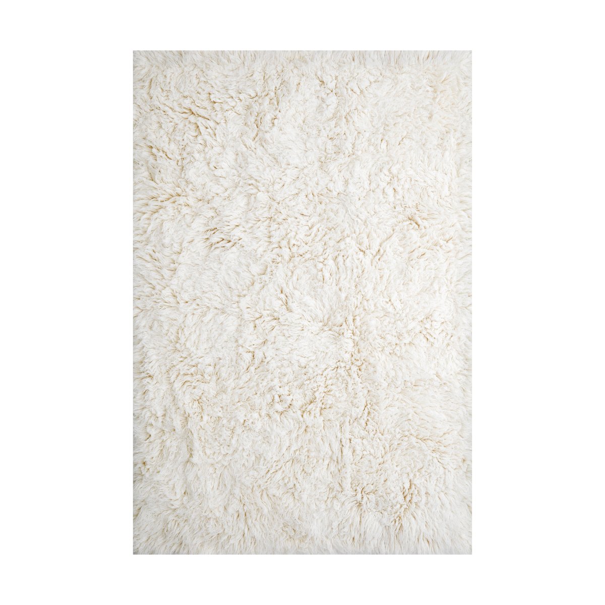 Layered Shaggy rug 200x300 cm Bone White