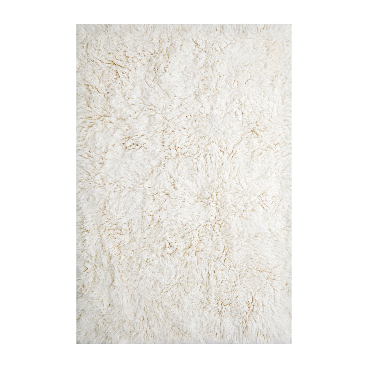 Layered Shaggy rug 300x400 cm Bone White