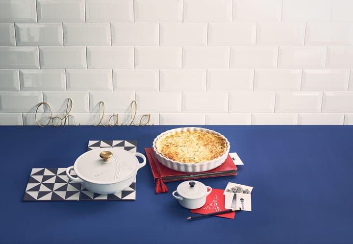 Le Creuset pie dish 28 cm, White Le Creuset