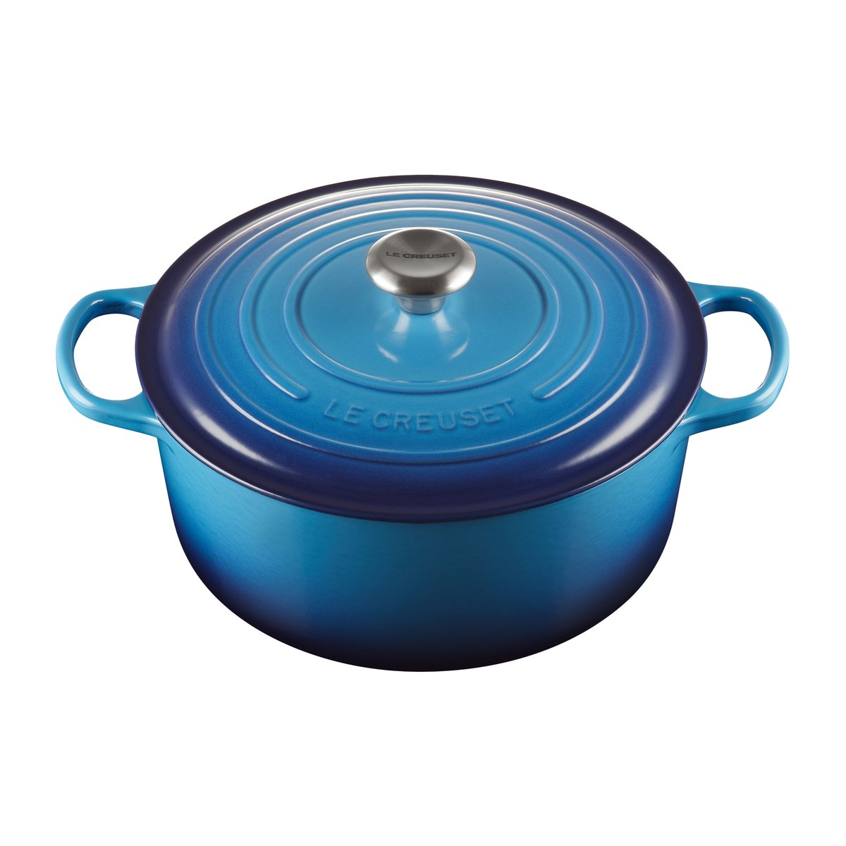 Le Creuset Le Creuset round casserole 6.7 l Azure blue