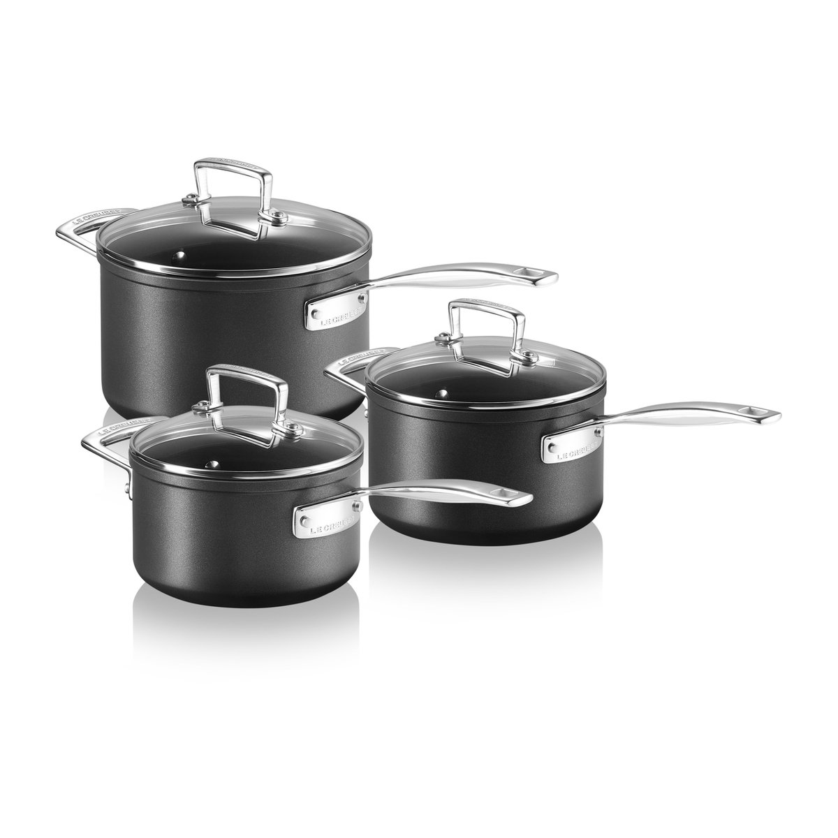 Le Creuset Le Creuset saucepan set 3 pieces Black