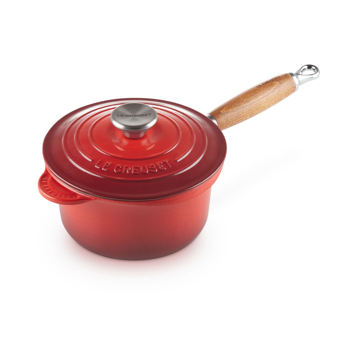 Le Creuset Le Creuset saucepan with wooden handle 1.8 l Cerise