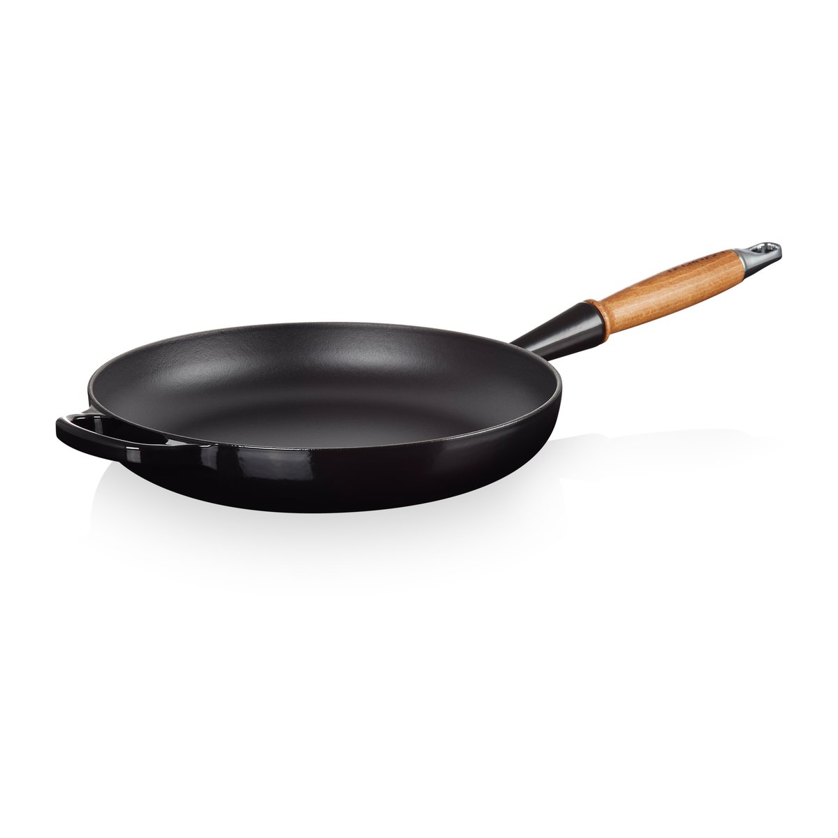 Le Creuset Le Creuset Signature frying pan wooden handle 28 cm Black Onyx