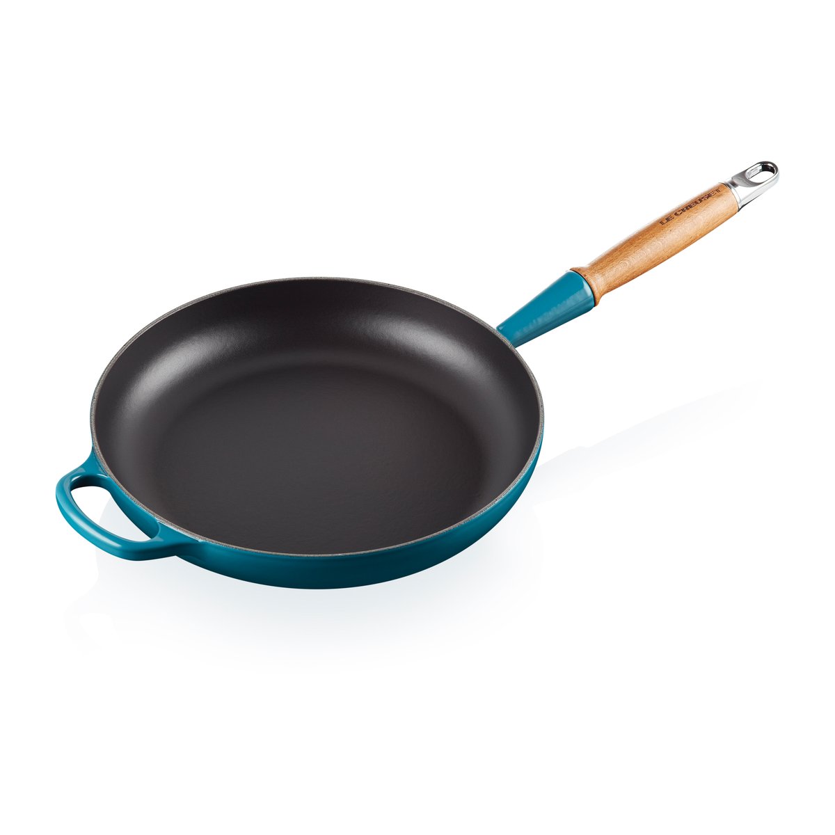 Le Creuset Le Creuset Signature frying pan wooden handle 28 cm Deep Teal