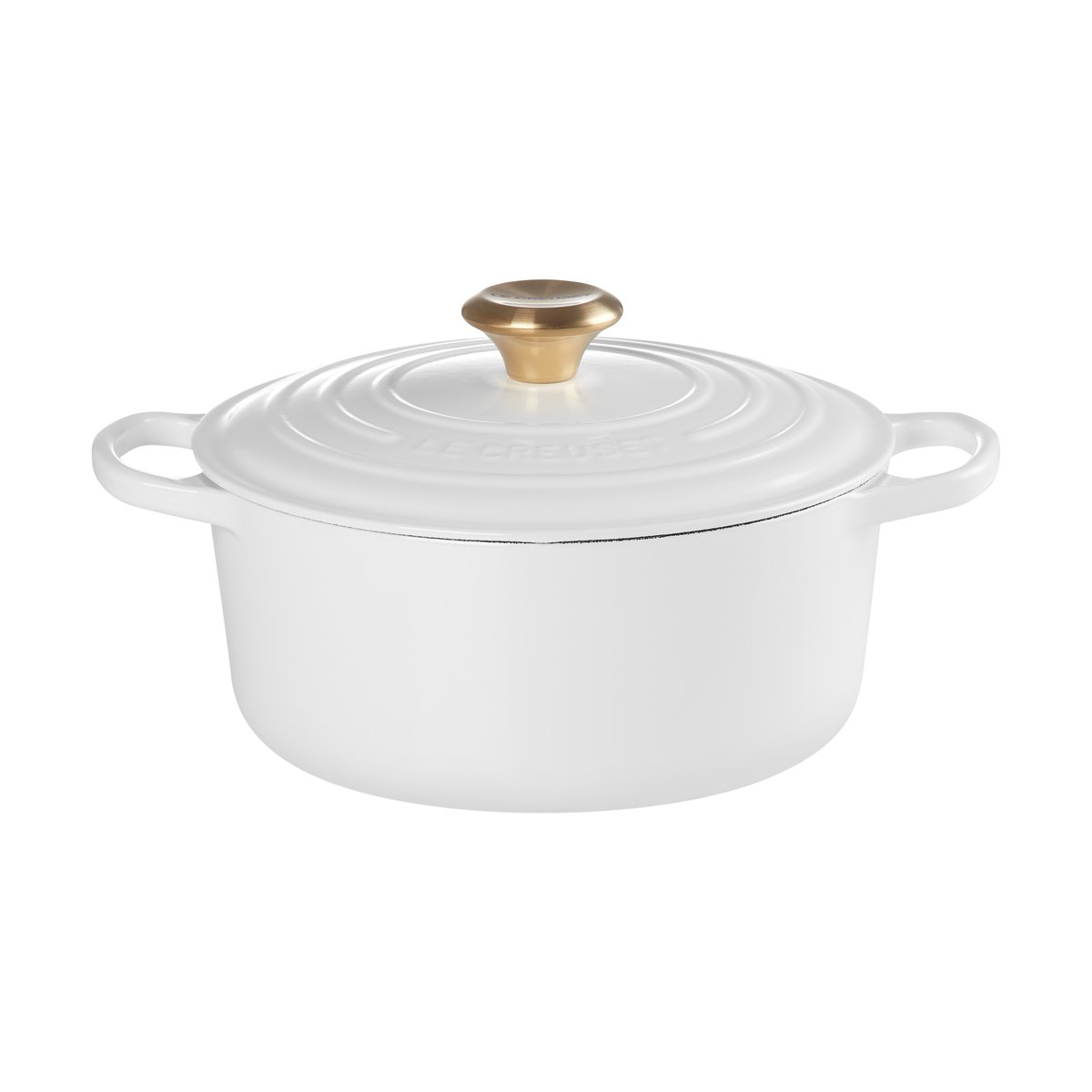 Le Creuset Le Creuset Signature round casserole 4.2 l White