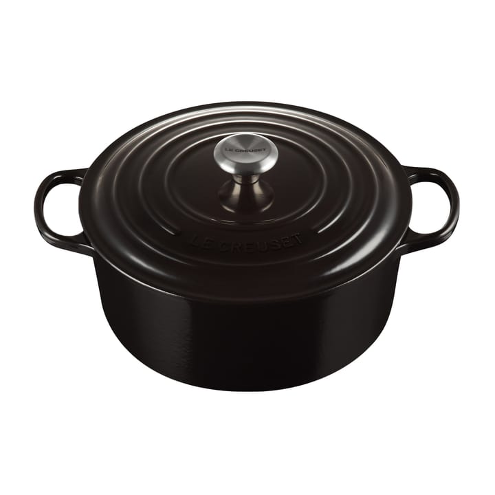 Le Creuset Signature round casserole 6.7 l - Black - Le Creuset