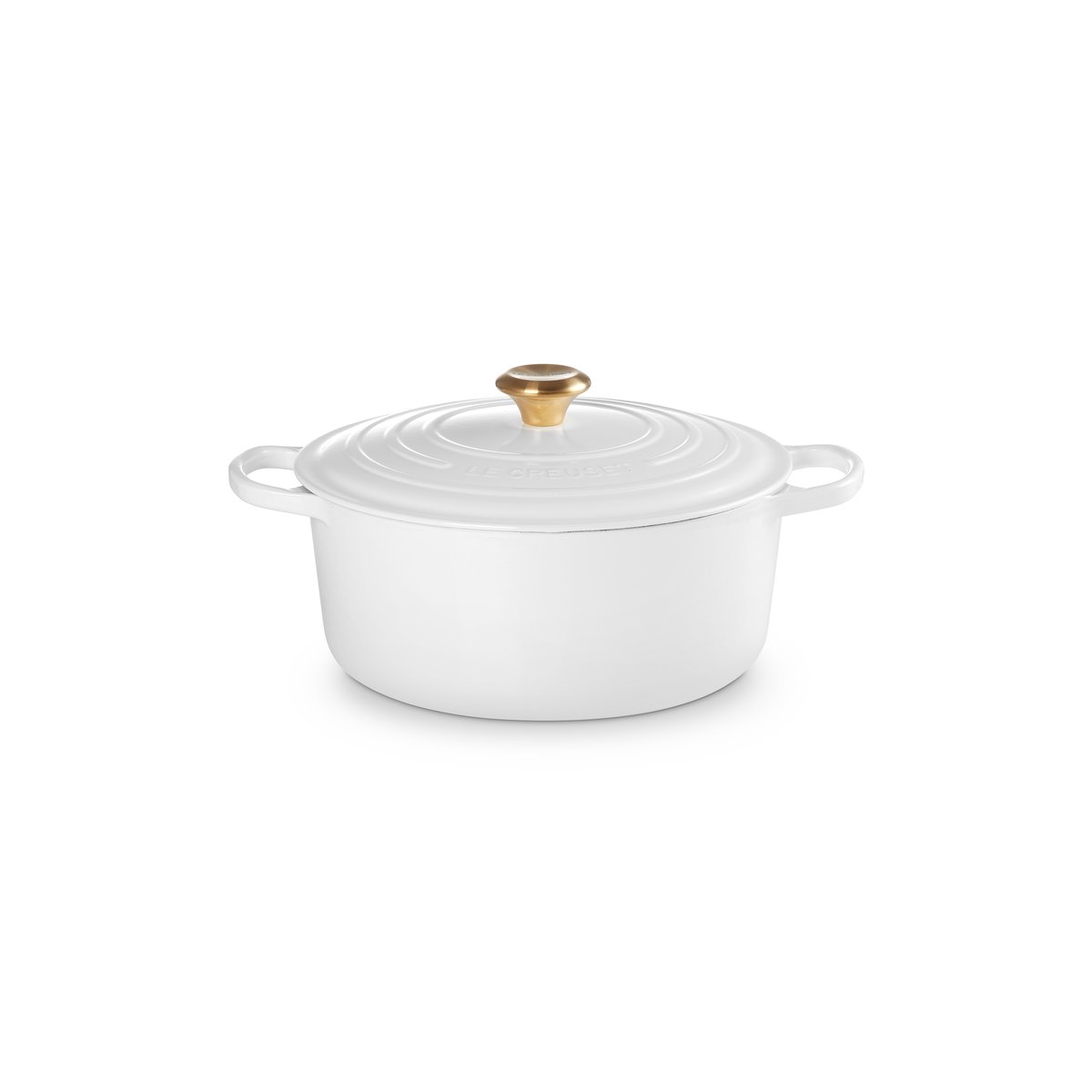 Le Creuset Le Creuset Signature round casserole 6.7 l White