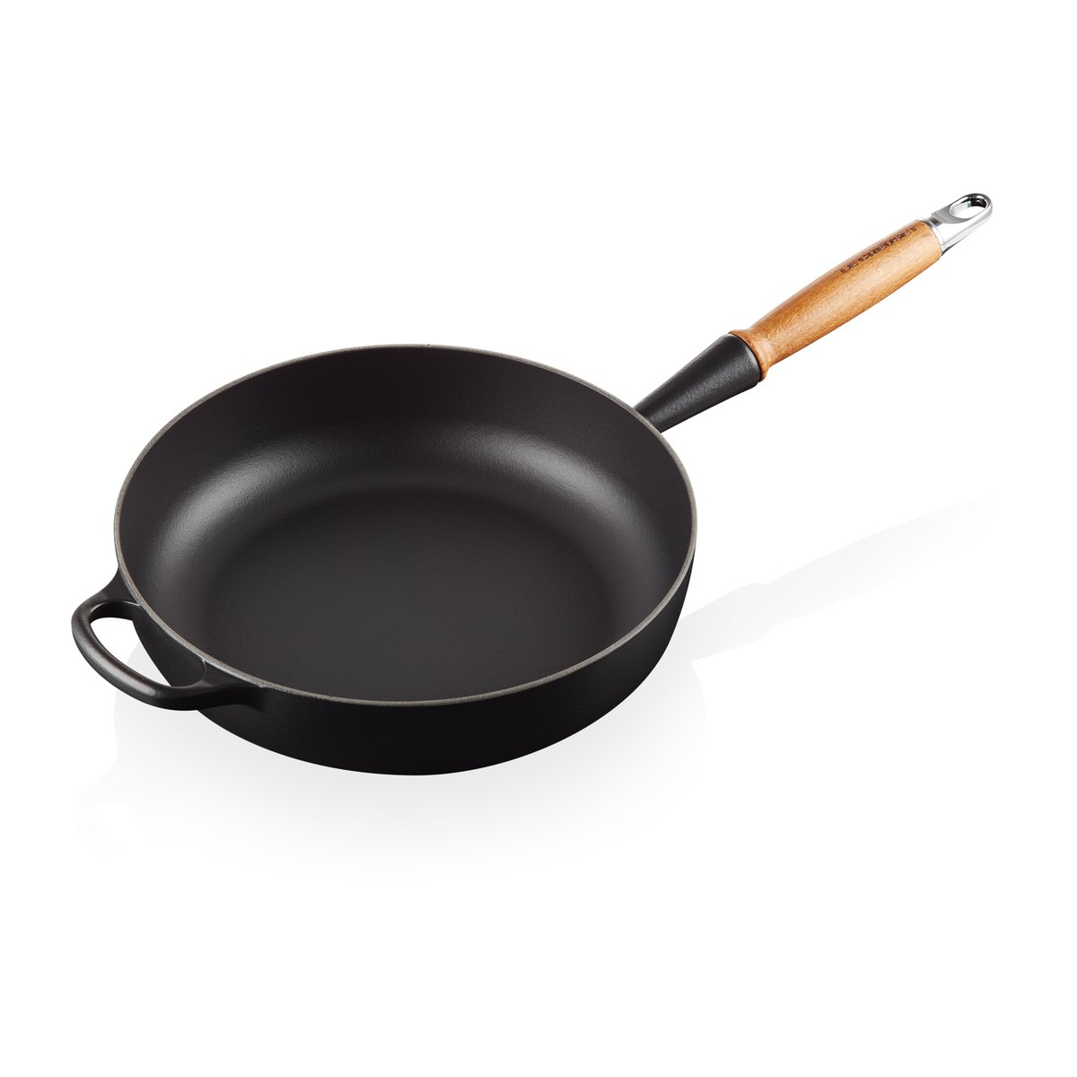 Le Creuset Le Creuset Signature sauce pan wooden handle 28 cm Matte Black