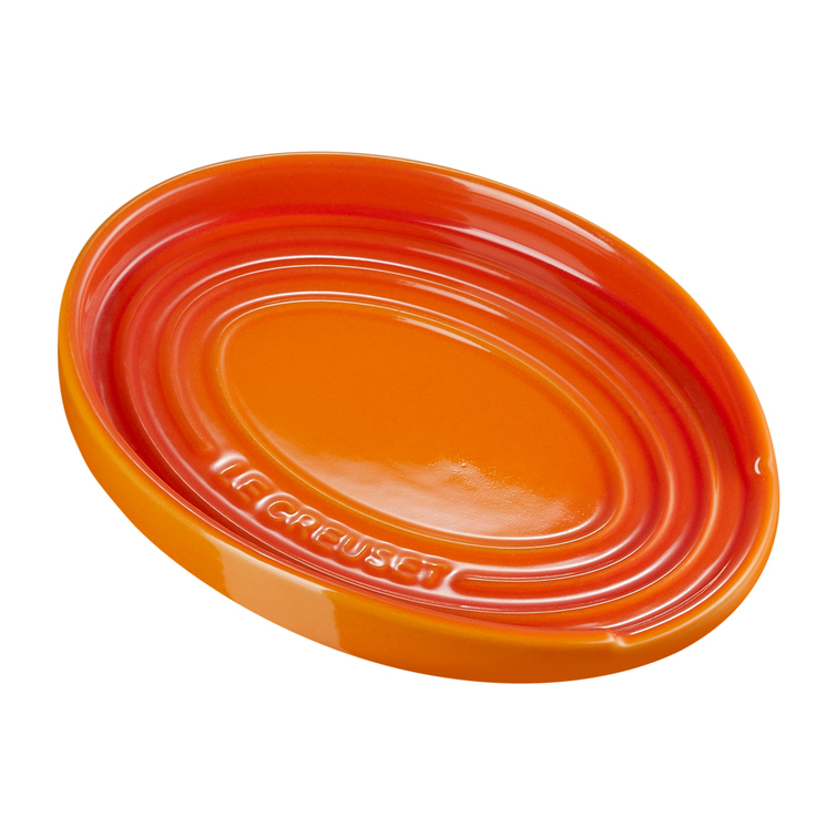 Le Creuset Round Spoon Rest, Cerise - Duluth Kitchen Co