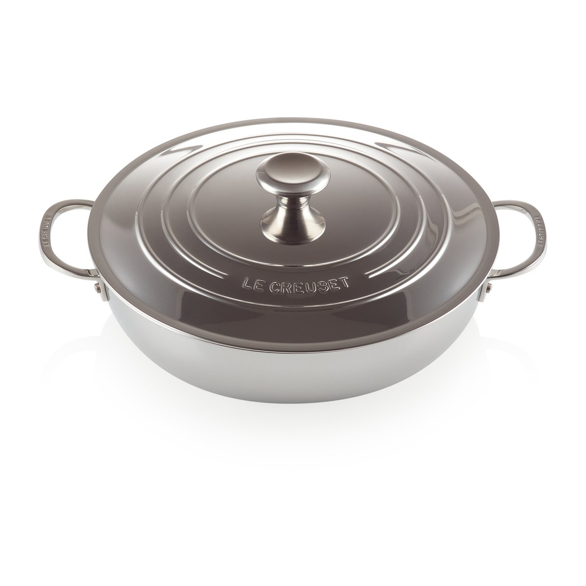 Le Creuset Signature 3-Ply low casserole with lid 4.8 l