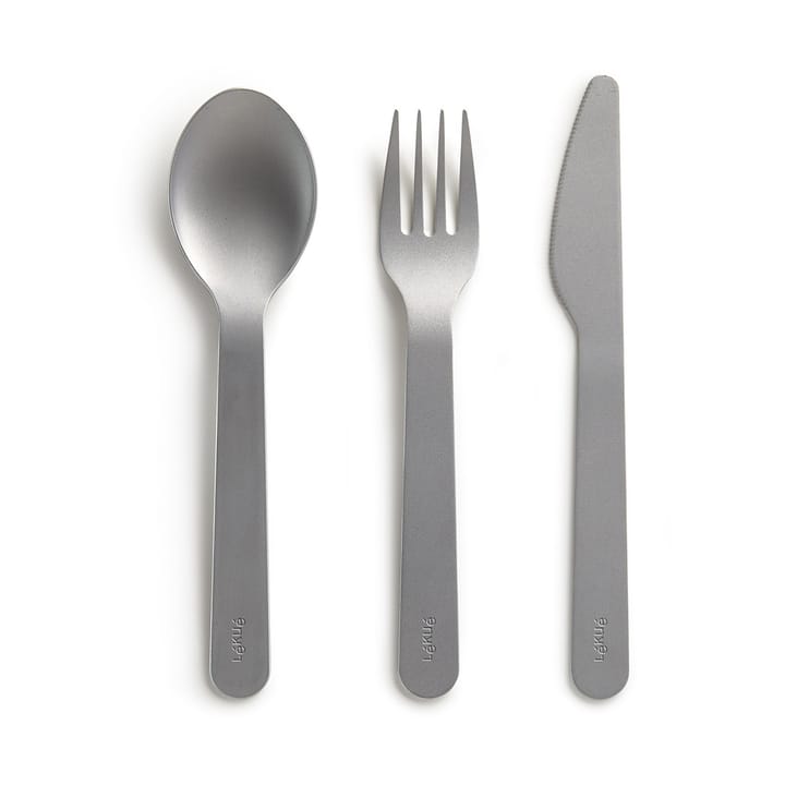 Lékué Basics To Go cutlery set 3 pieces - Stainless steel - Lékué