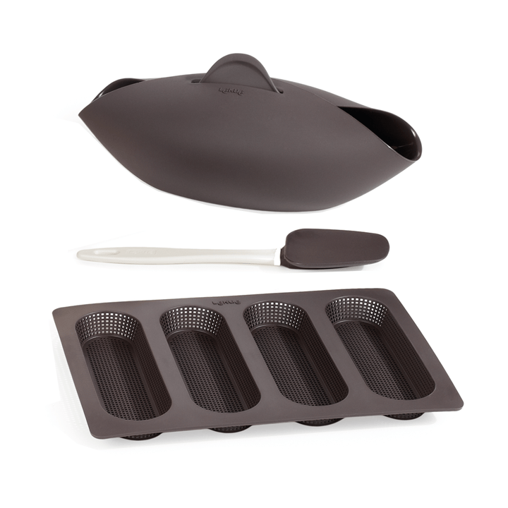 Lékué bread baking kit 3 pieces - Brown - Lékué