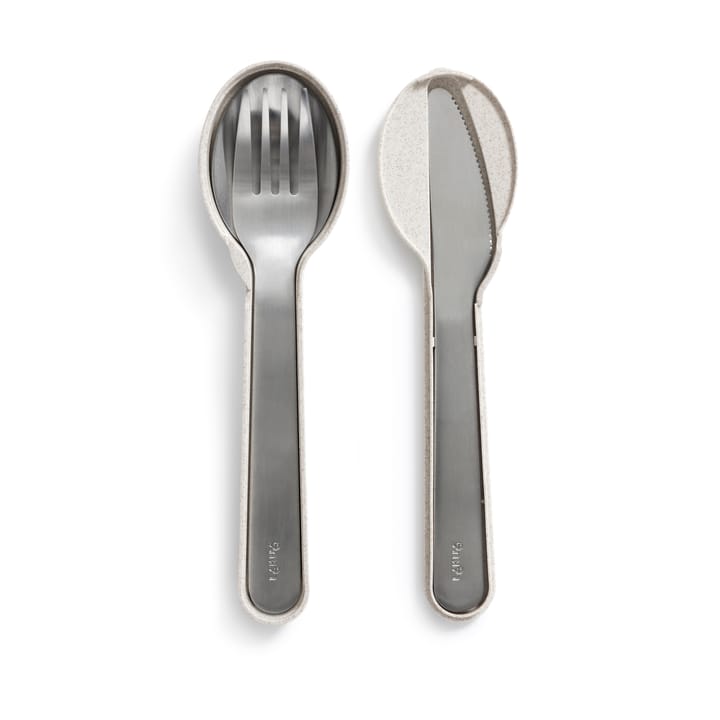 Lékué cutlery set with case 5 pieces - Beige - Lékué