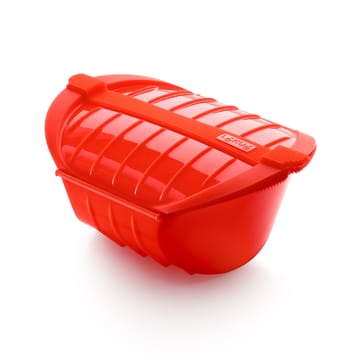 Lékué deep steamer micro tray 3-4 servings. - Red - Lékué