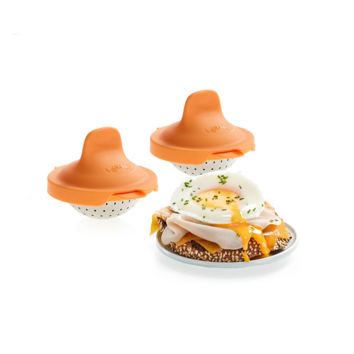 Lékué egg poacher 2-pack, Orange Lékué