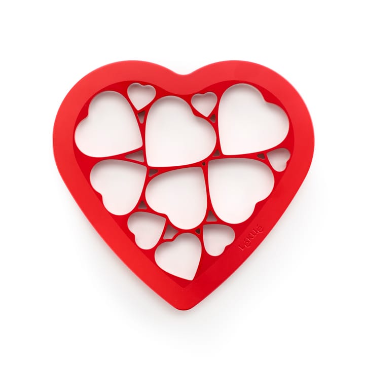 Lékué heart cutter 24x25.2 cm - Red - Lékué