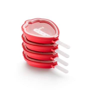 Lékué ice cream molds strawberry 4-pack - Red - Lékué