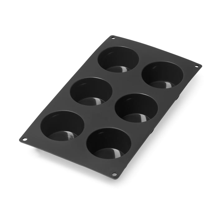 Lékué muffin mold silicone 6 pcs - Black - Lékué