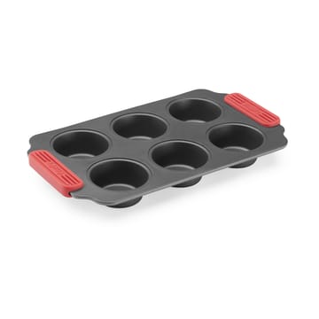 Lékué non-stick muffin tray 6 pcs - Red - Lékué