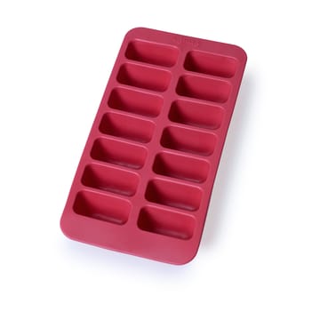 Lékué rectangular ice cube tray with lid - Red - Lékué