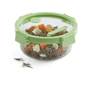 Lékué round glass lunchbox 0.95 L - Green - Lékué