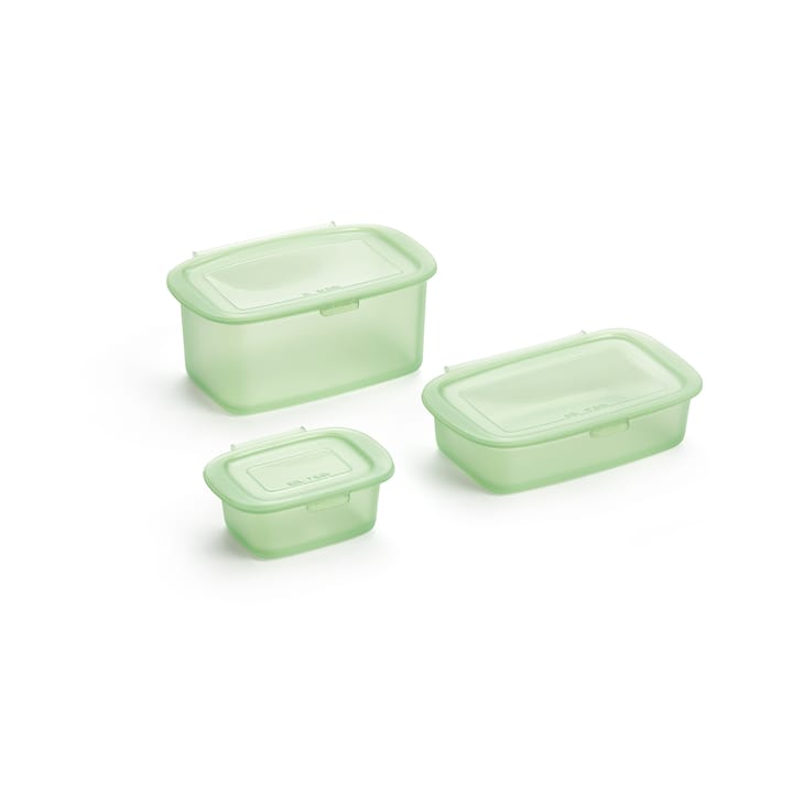 Lékué silicone container 3 pieces - Green - Lékué