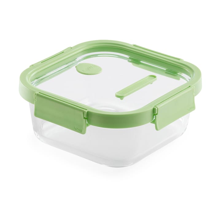 Lékué square glass lunchbox 1.1 L - Green - Lékué