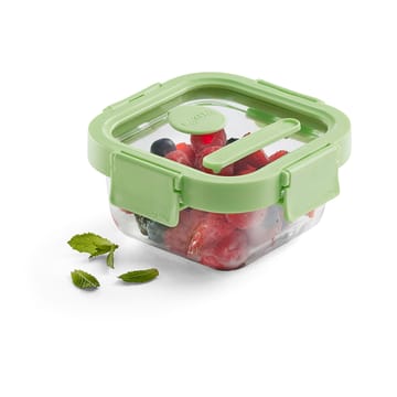 Lékué square lunchbox glass 0.32 L - Green - Lékué