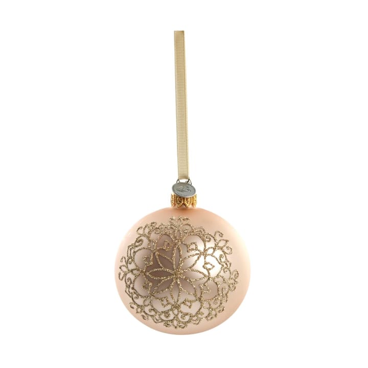 Cadelia Christmas bauble Ø8 cm - Rose, snowflake - Lene Bjerre