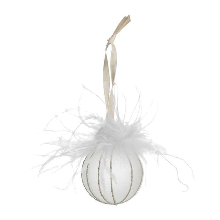 Norilia bauble Ø7 cm - white - Lene Bjerre