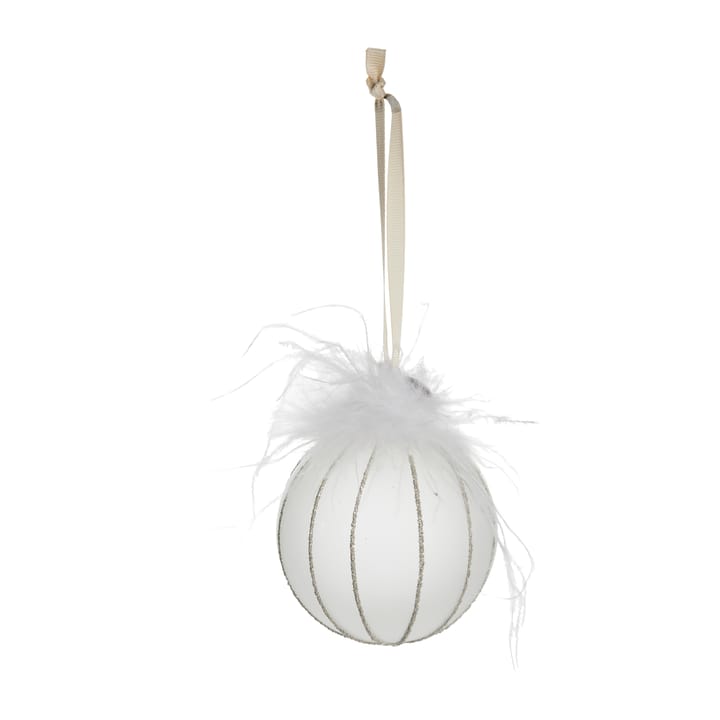 Norilia bauble Ø9 cm - white - Lene Bjerre