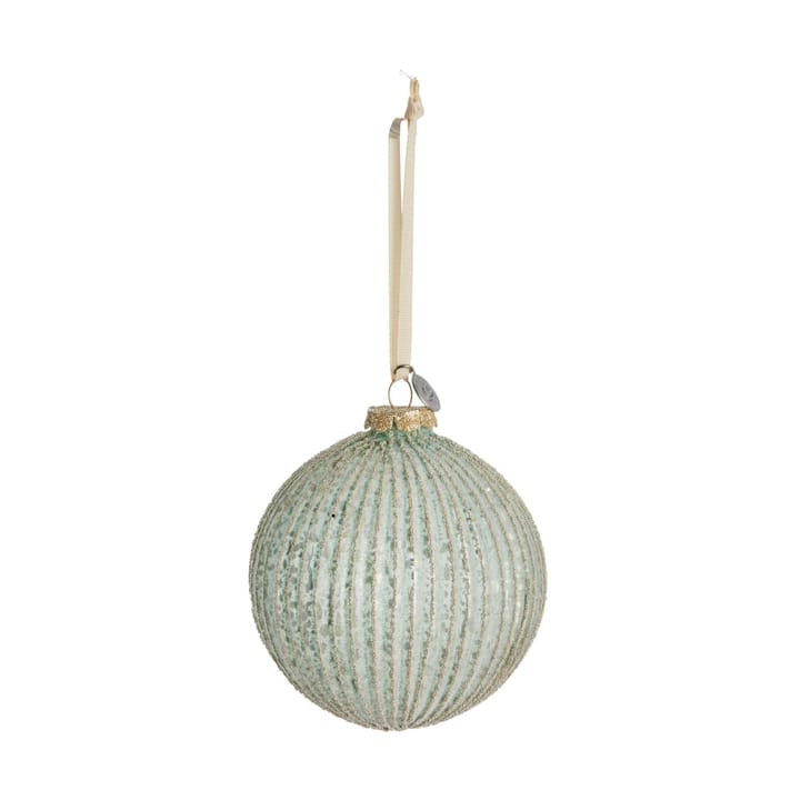 Norille Christmas bauble Ø11 cm, Dusty green, ribbed Lene Bjerre