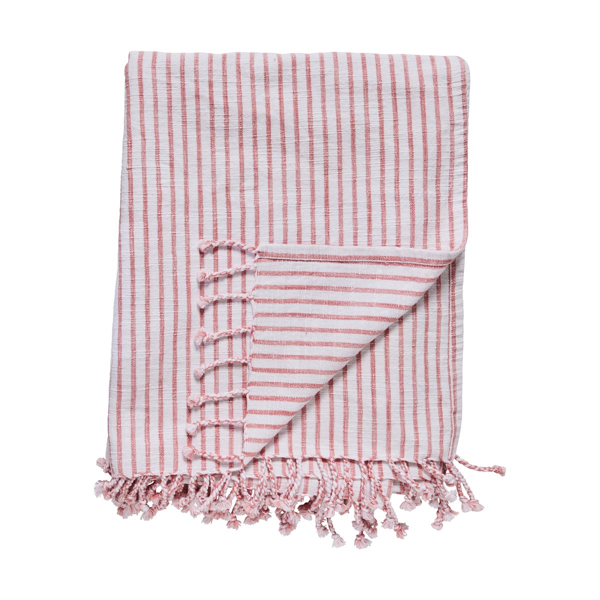 Lene Bjerre Olivia throw 130x170 cm Off white-dark coral