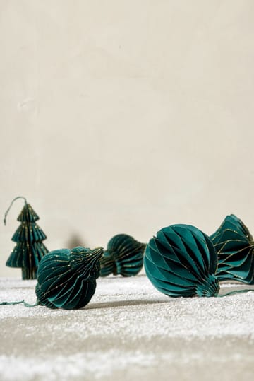 Pappia Christmas tree decoration 13 cm - Dark green - Lene Bjerre