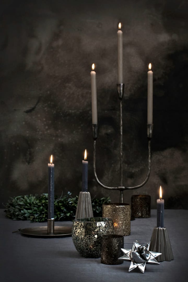 Rustic candle 28 cm - Dark grey - Lene Bjerre