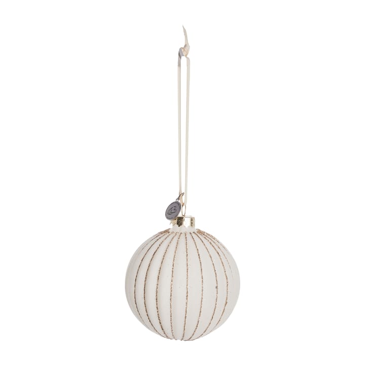 Sella Christmas bauble Ø8 cm, off white Lene Bjerre