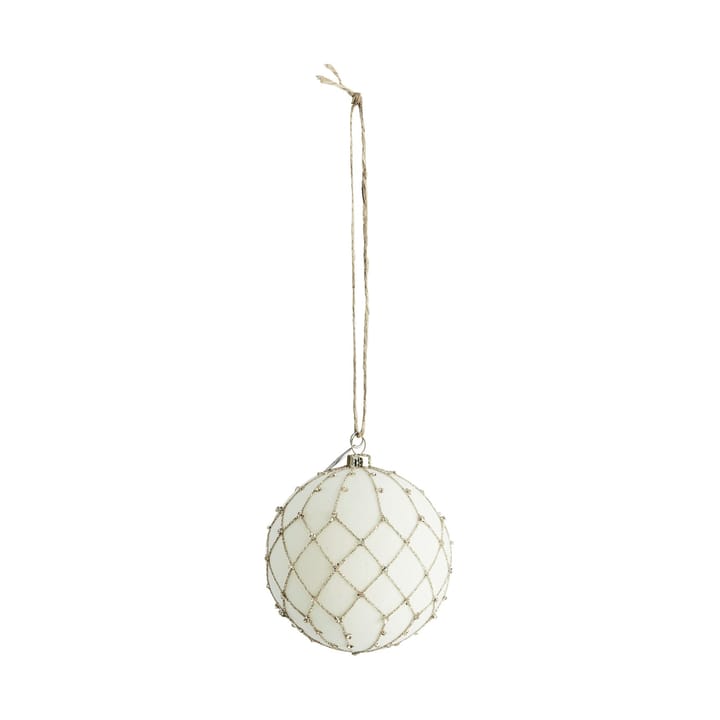 Sella Christmas bauble Ø8 cm - Off white - Lene Bjerre