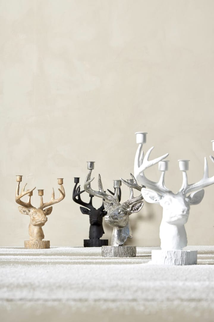 Serafina candle holder deer 31 cm - Silver - Lene Bjerre