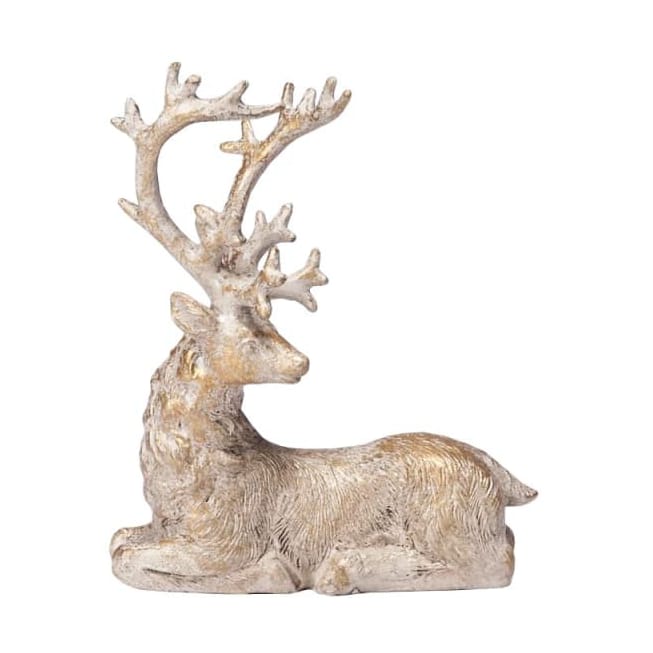 Serafina deer 10 cm - Antique gold light - Lene Bjerre