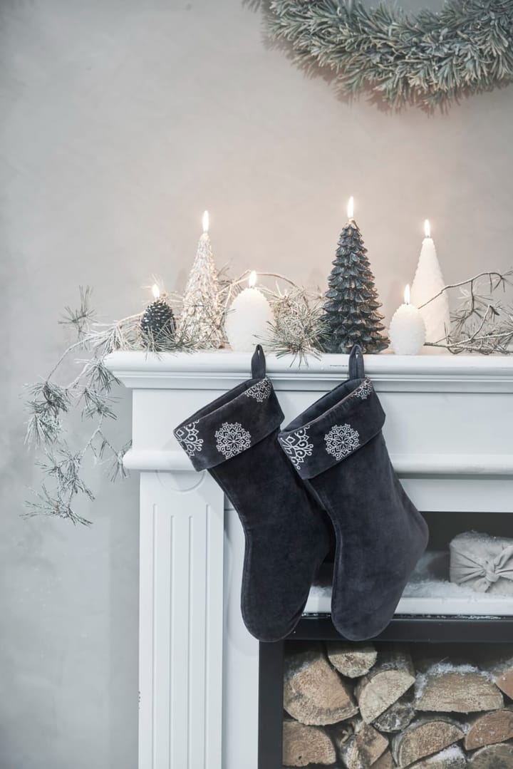 Stassia Christmas stocking 38 cm - Dark grey - Lene Bjerre