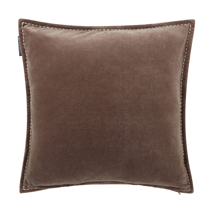 1993 Logo Velvet Cushion Cover 50x50 cm, Brown Lexington