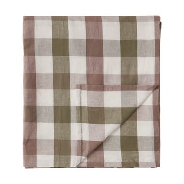 Checked Cotton Linen tablecloth 150x250 cm - Olive - Lexington