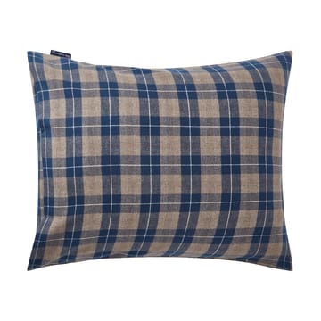 Checked Flannel pillowcase 50x60 cm - Denim blue-beige - Lexington