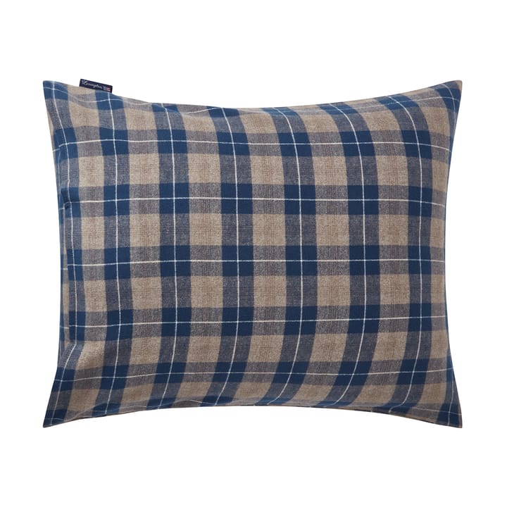 Checked Flannel pillowcase 50x60 cm, Denim blue-beige Lexington