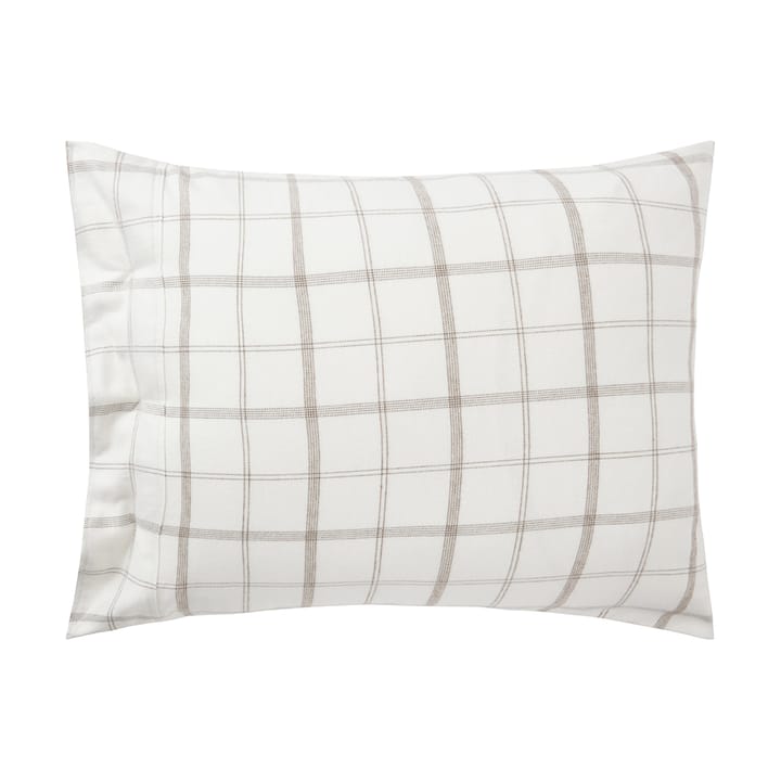 Checked Flannel pillowcase 50x60 cm, White-brown Lexington