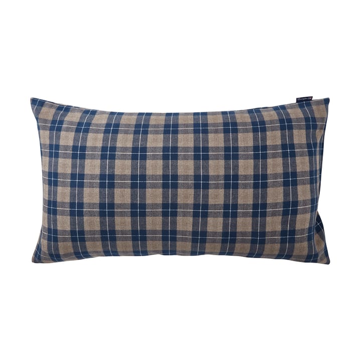 Checked Flannel pillowcase 50x90 cm, Denim blue-beige Lexington