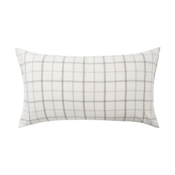 Checked Flannel pillowcase 50x90 cm - White-brown - Lexington