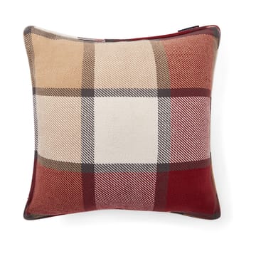 Checked heavy twill cushion cover 50x50 cm - Red - Lexington