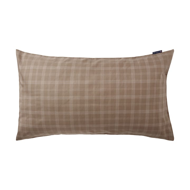 Checked Pin Point Oxford pillowcase 50x90 cm, Brown Lexington